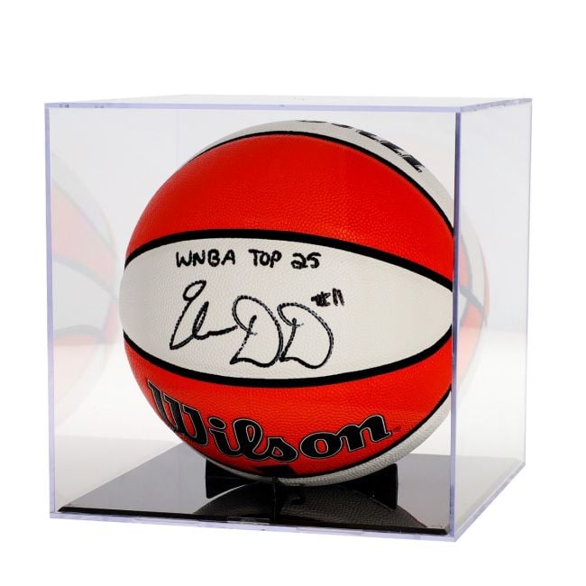 BASKETBALL ACRILIC BALL HOLDER - BASKETBALL SHOWCASE
