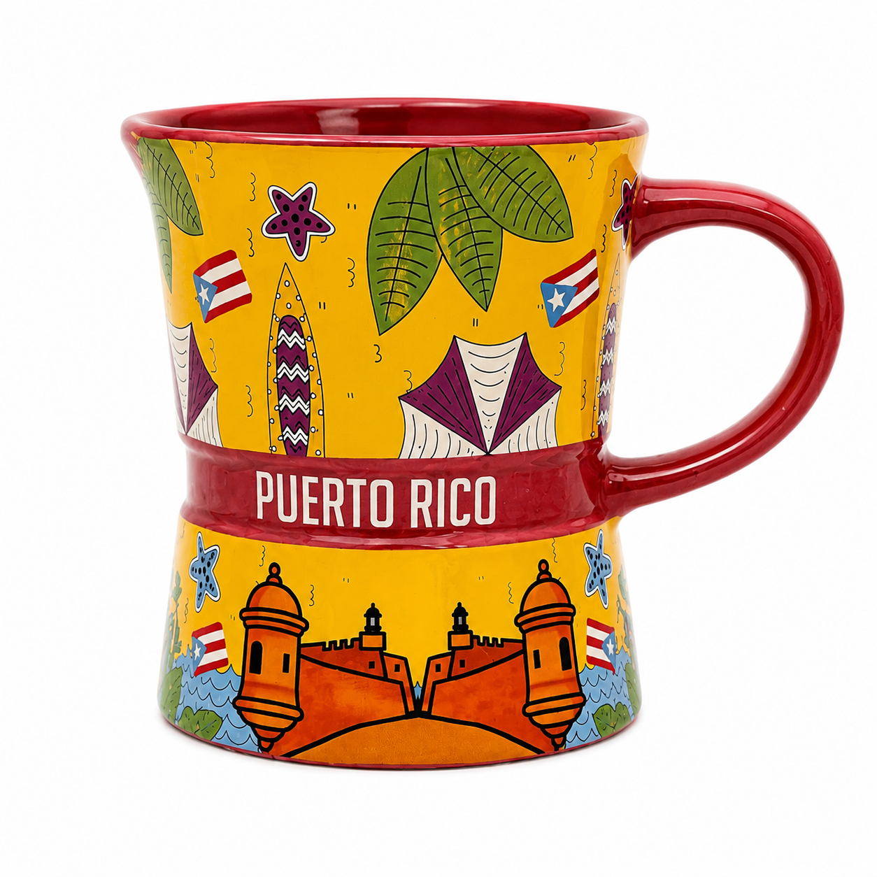 TAZA GRECA/ROSA MORRO Y TABLAS DE SURF