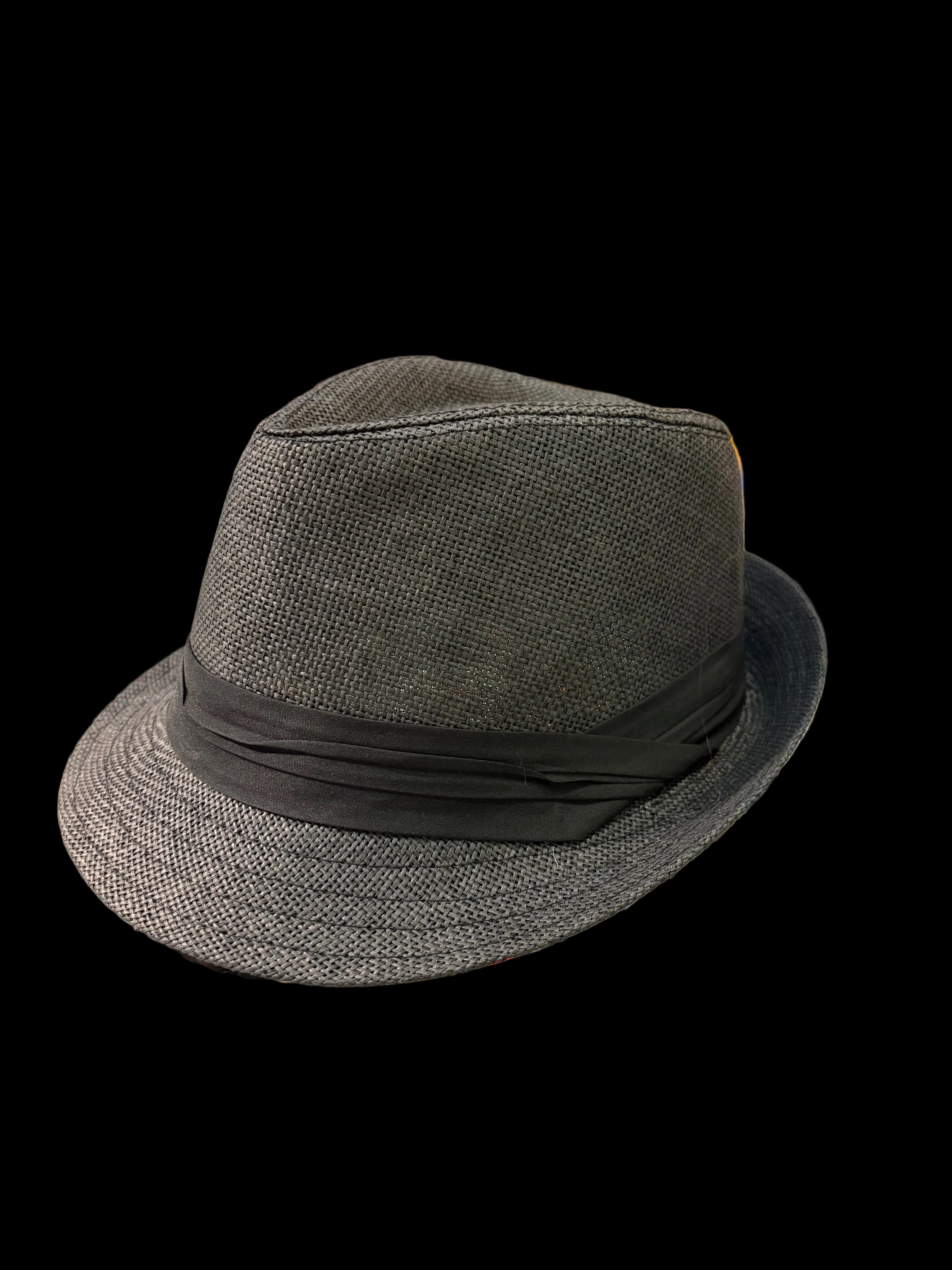 SOMBRERO JIBARO PUERTORRIQUEÑO ALA CORTA - BLACK