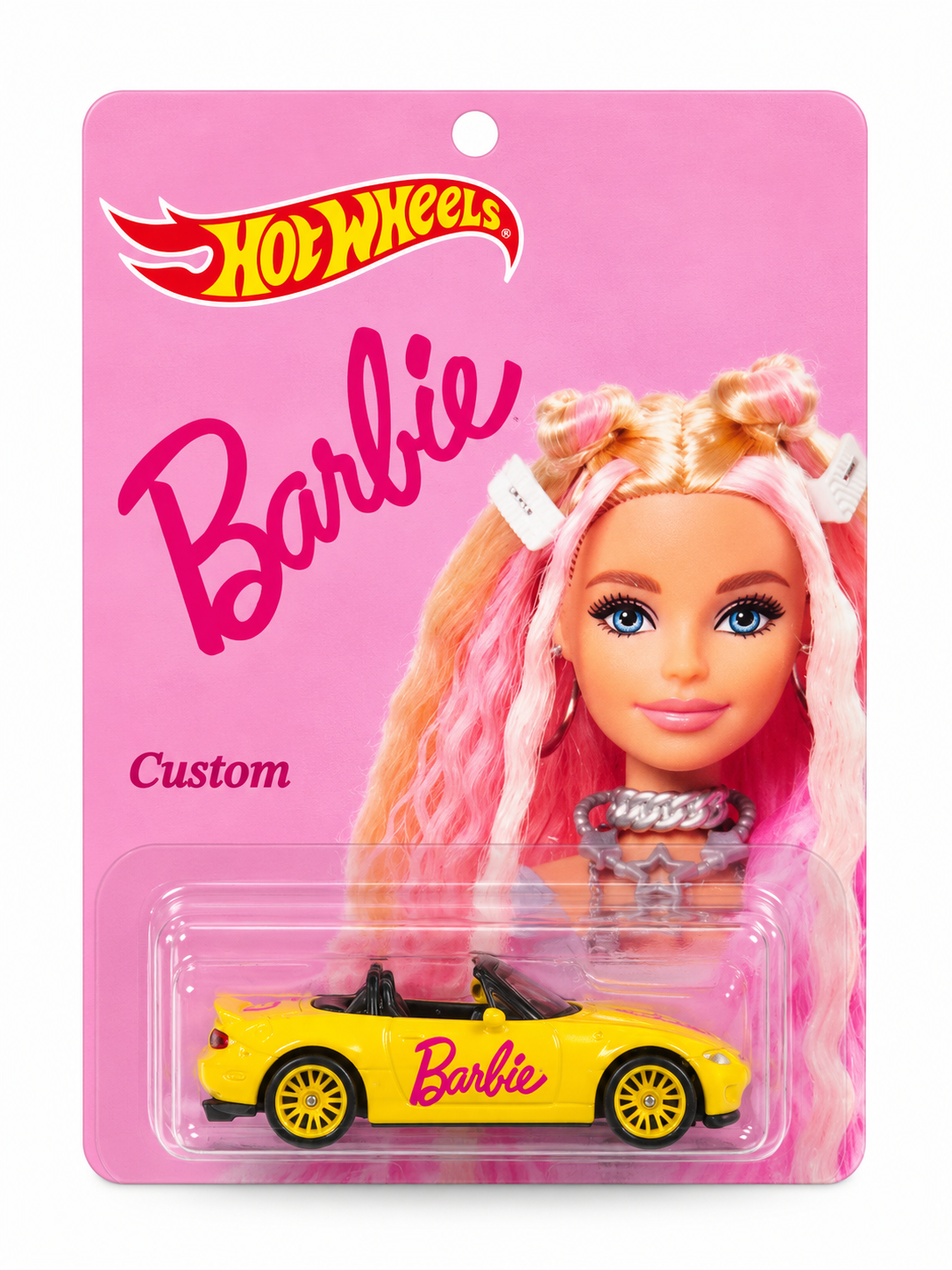 1/64 1991 MAZDA MIATA BARBIE CUSTOM HOT WHEELS