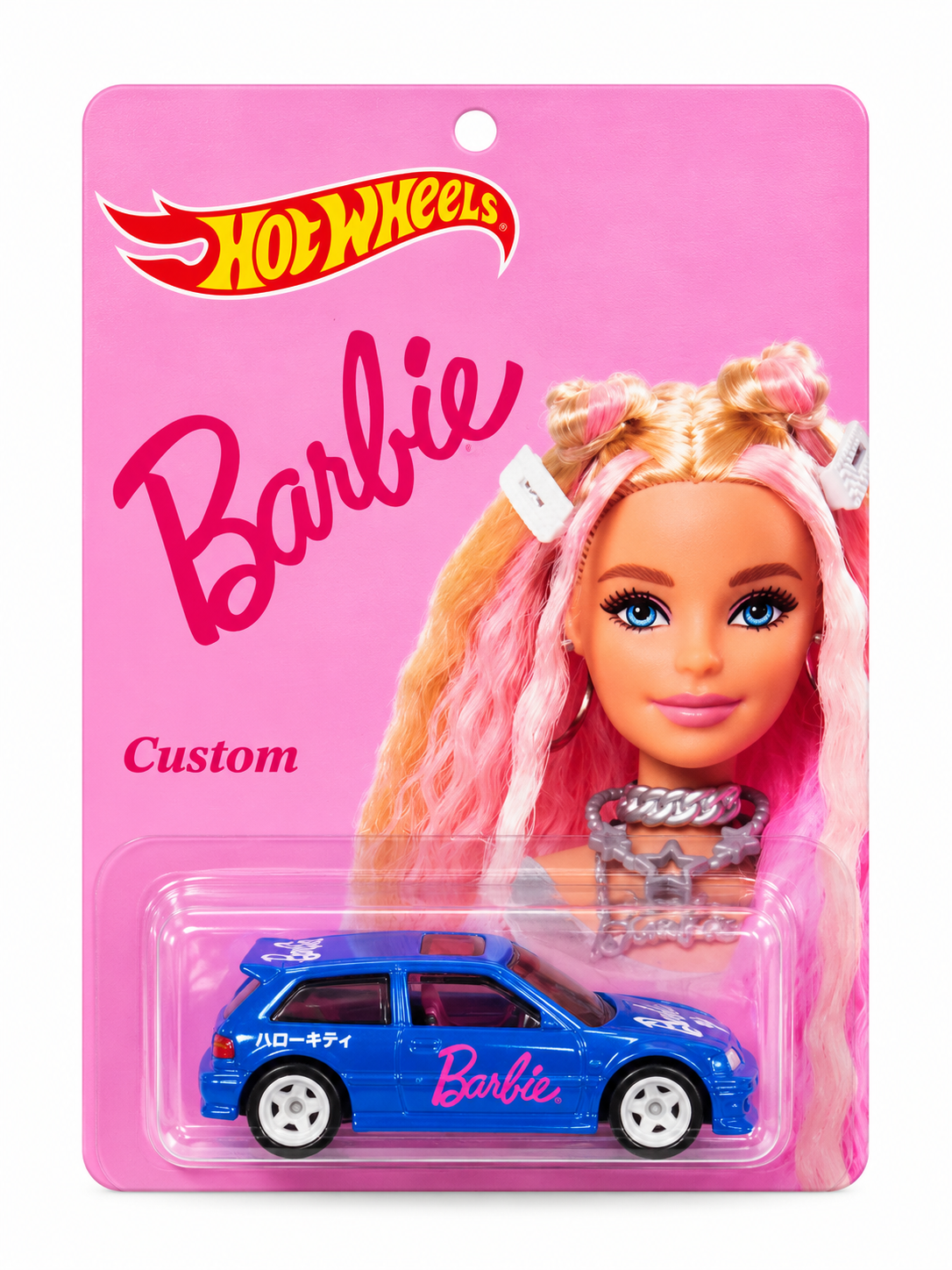 1/64 HONDA CIVIC EF BARBIE CUSTOM HOT WHEELS