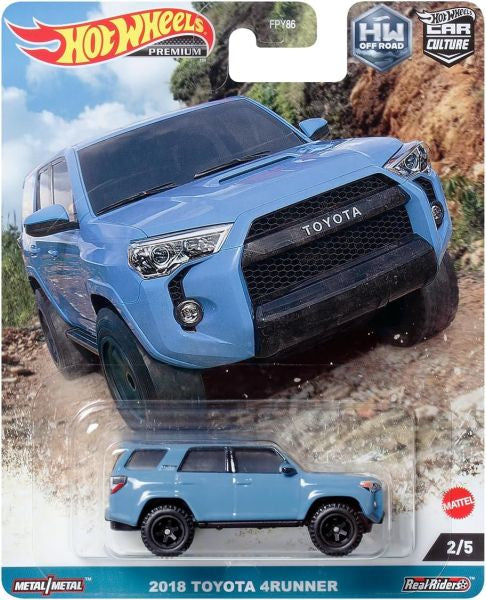 1/64 2018 TOYOTA 4RUNNER - HW OFF ROAD CAR CULTURE