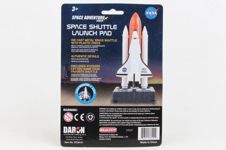 SPACE SHUTTLE ON LAUNCH PAD BLISTER CARD