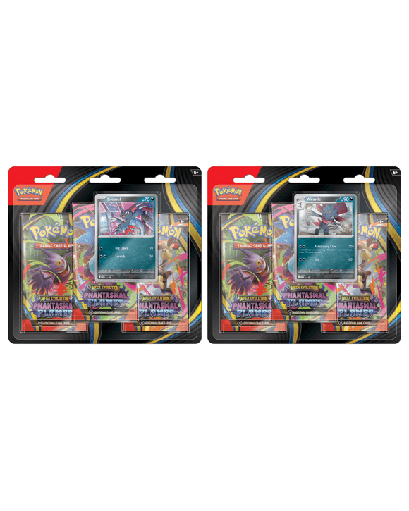 MEGA EVOLUTION PHANTASMAL FLAMES 3 PACK BLISTER - POKÉMON