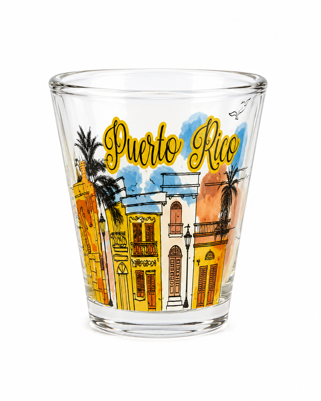 PUERTO RICO SHOT GLASS OLD SAN JUAN # CSHOT 1070