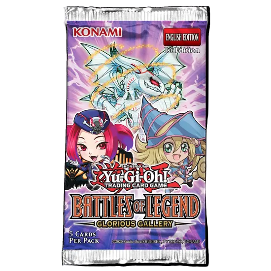 YUGIOH BATTLES OF LEGEND GLORIOUS GALLERY BOOSTER PACK