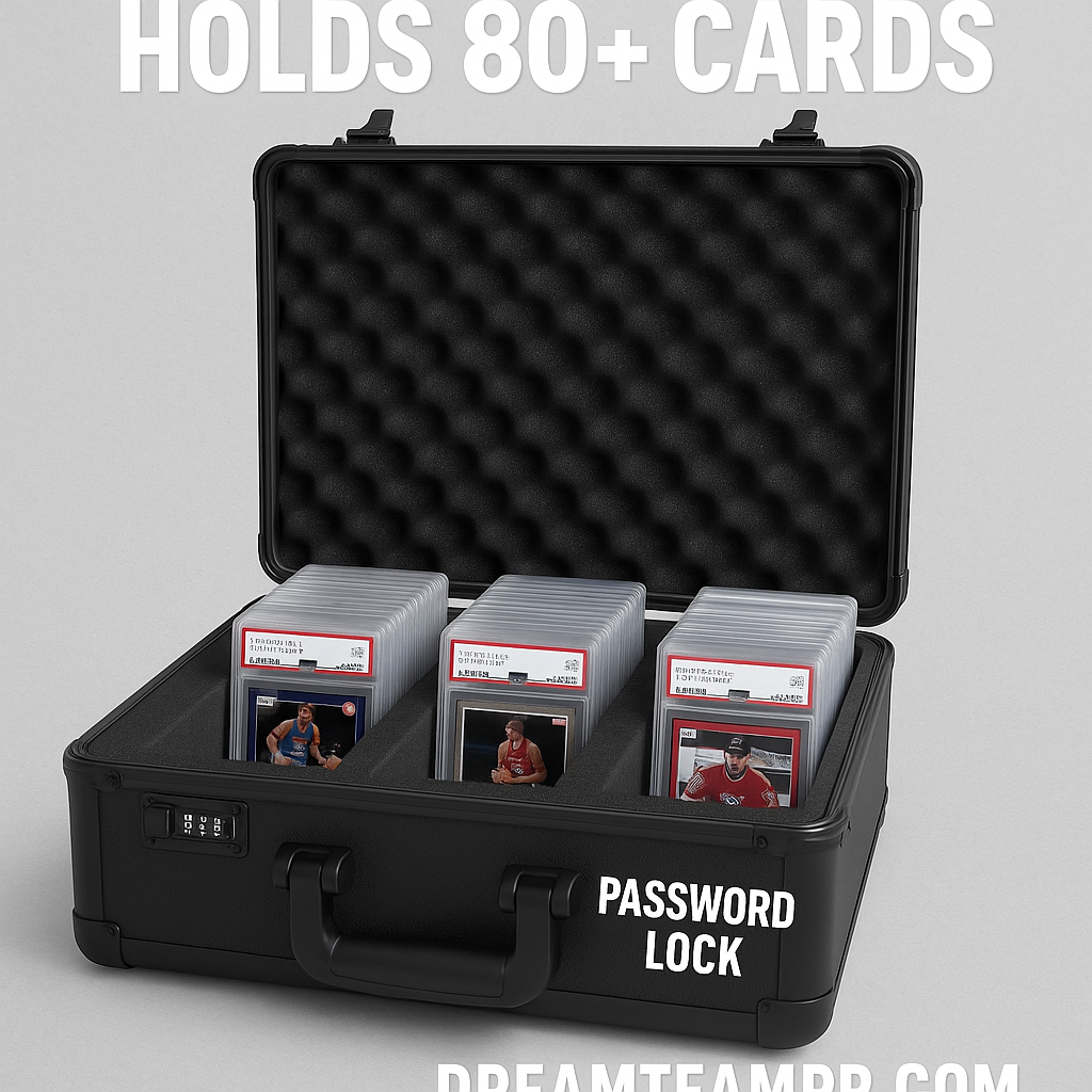 3 ROW GRADED CARD STORAGE BOX - HOLDS 80+ CARDS
