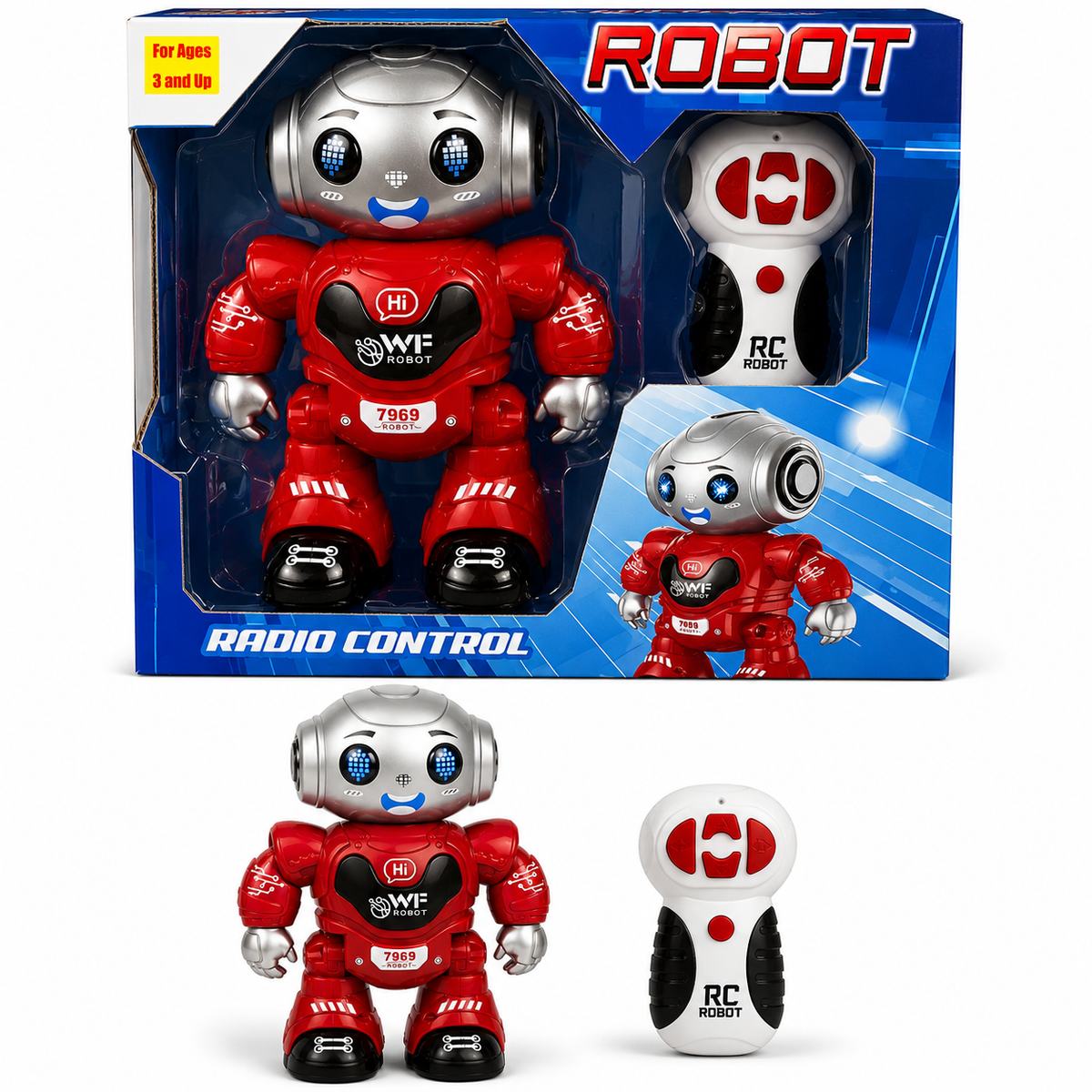 R/C ROBOT RADIO CONTROL TOYS WITH LIGHTS