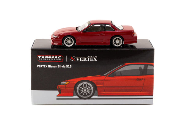 1/64 NISSAN SILVIA S13 RED METALLIC - TARMACWORKS