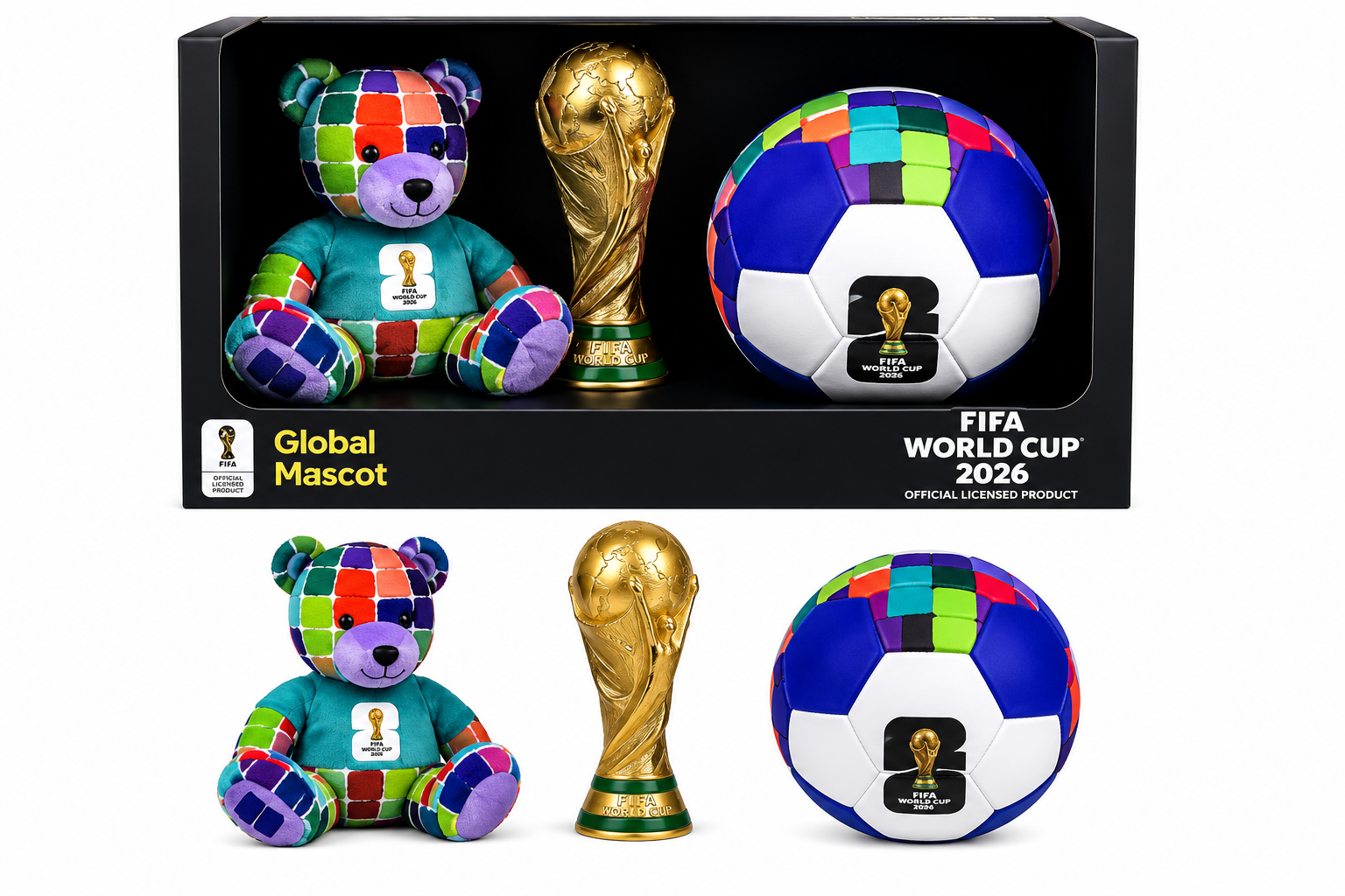 2026 FIFA WORLD CUP 3 PLUSH SET (BEAR/EAGLE)