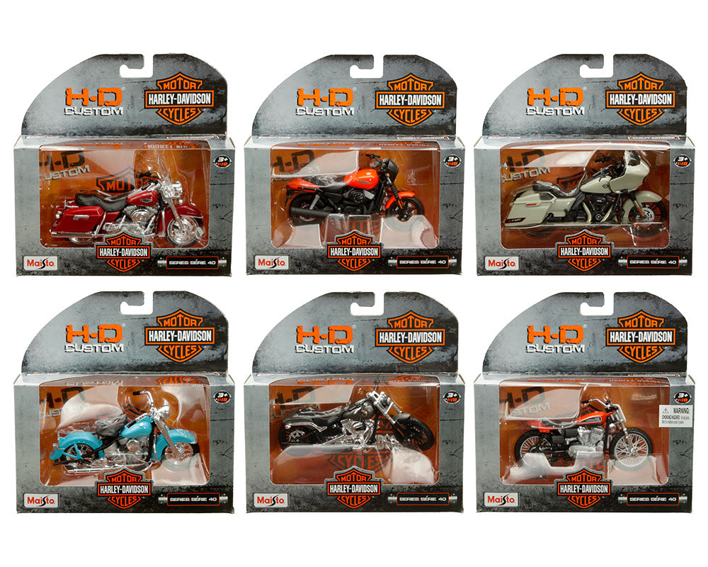 CICLISMO HARLEY DAVIDSON 1/18 / HD CUSTOM