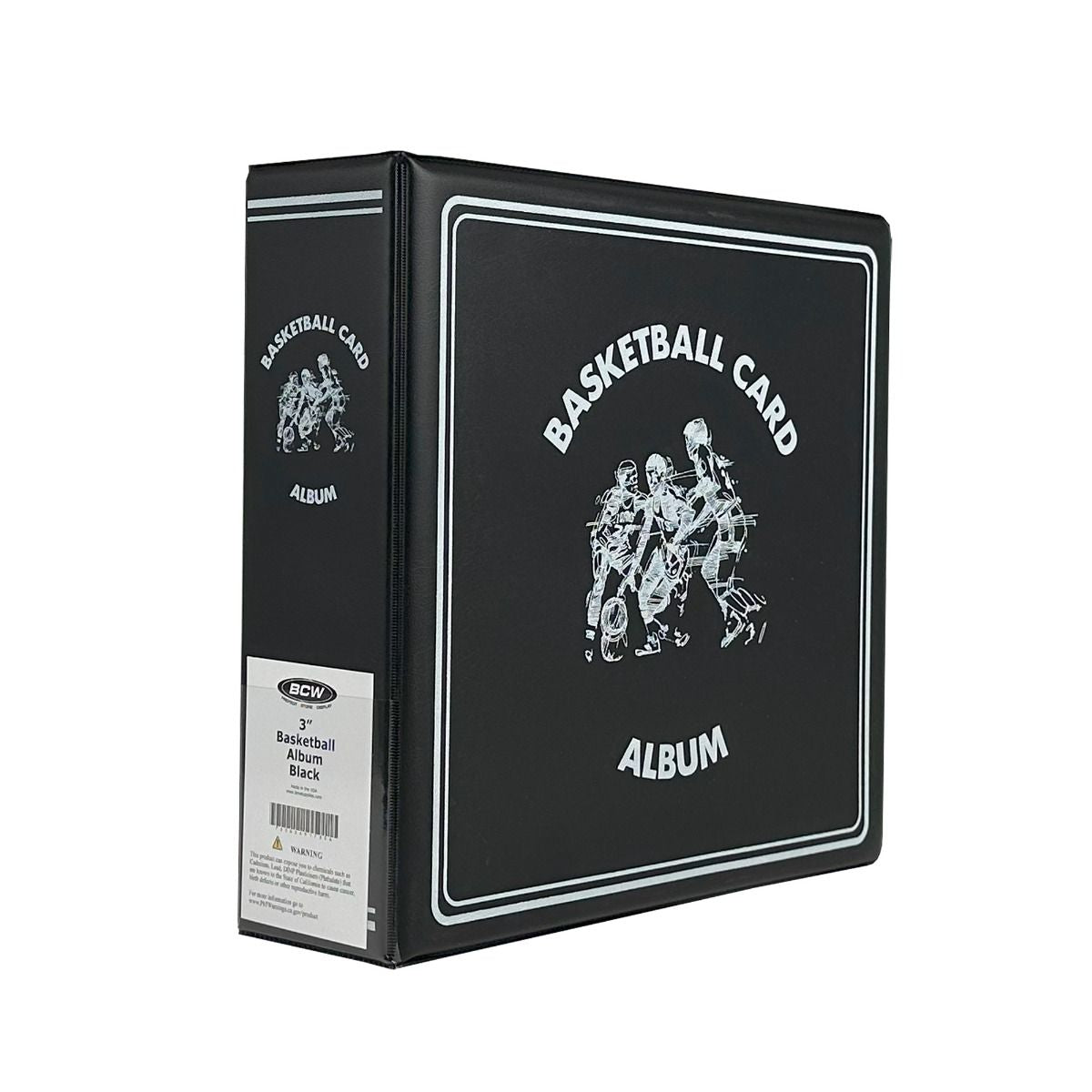 ÁLBUM DE BALONCESTO BCW DE 3" NEGRO