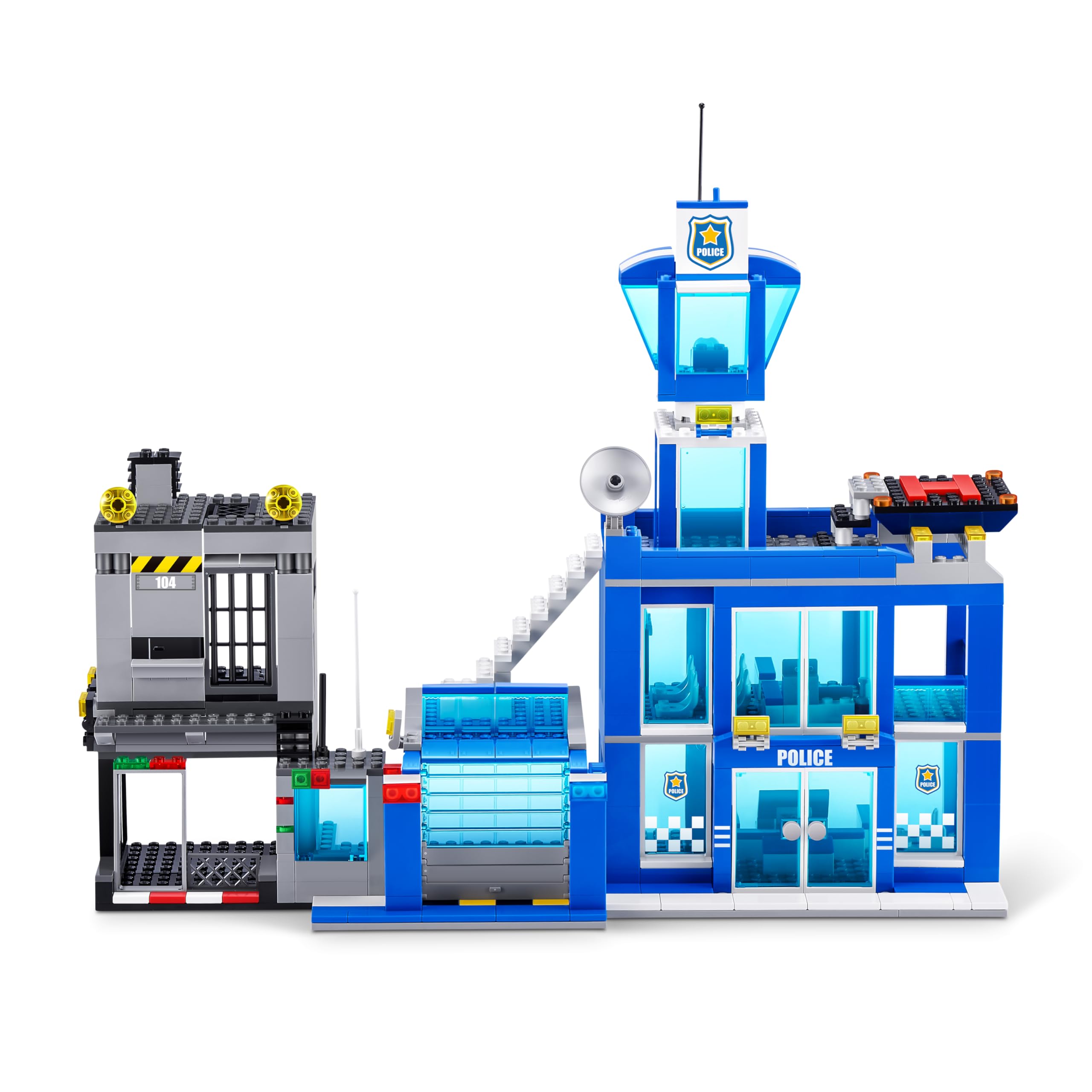 POLICE HEADQUARTERS 822 PCS ADVENTURE BUILDING BLOCK SET - ZURU MAX