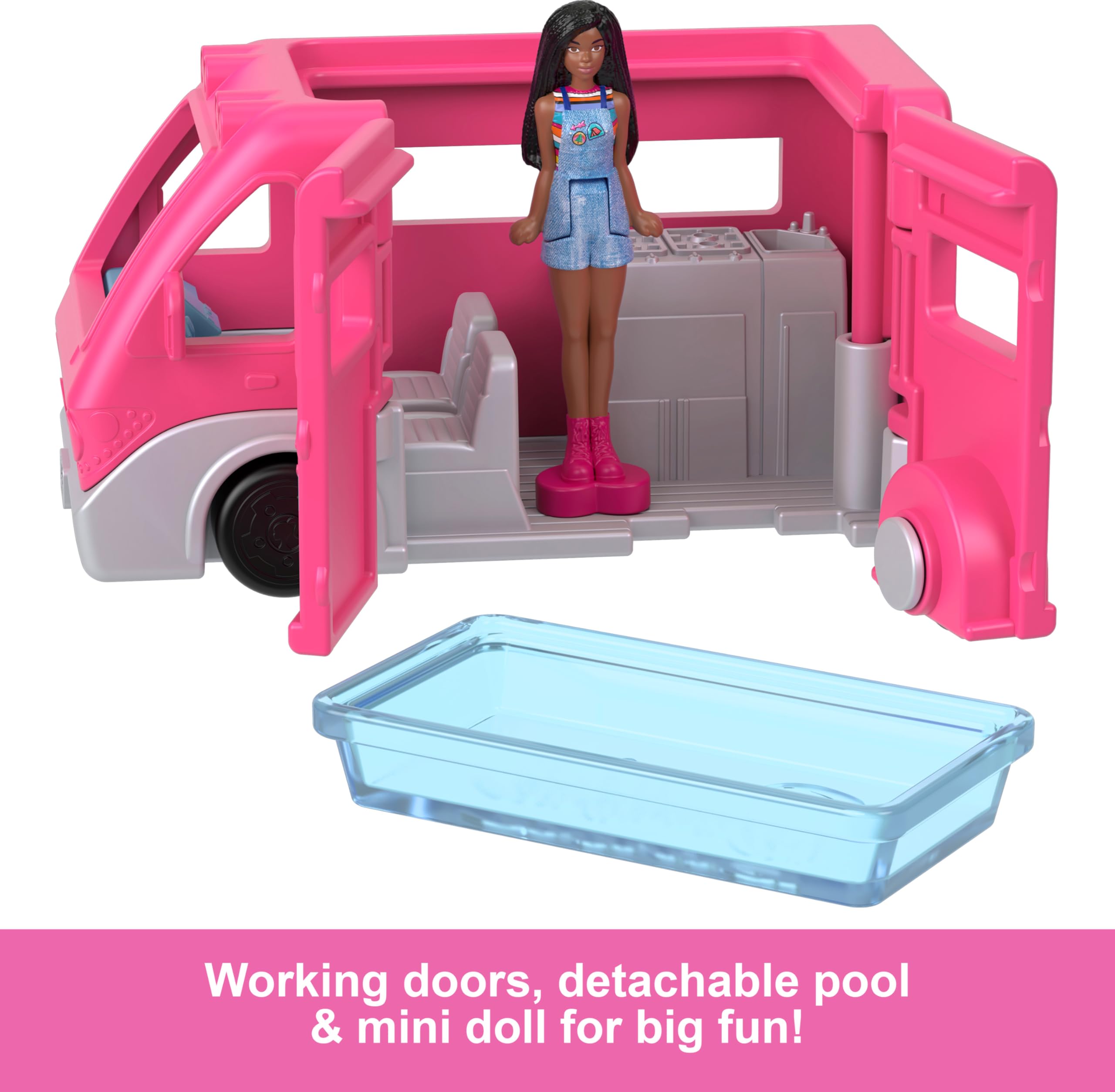MINI BARBIE LAND DREAM CAMPER PLAY SET - MATTEL
