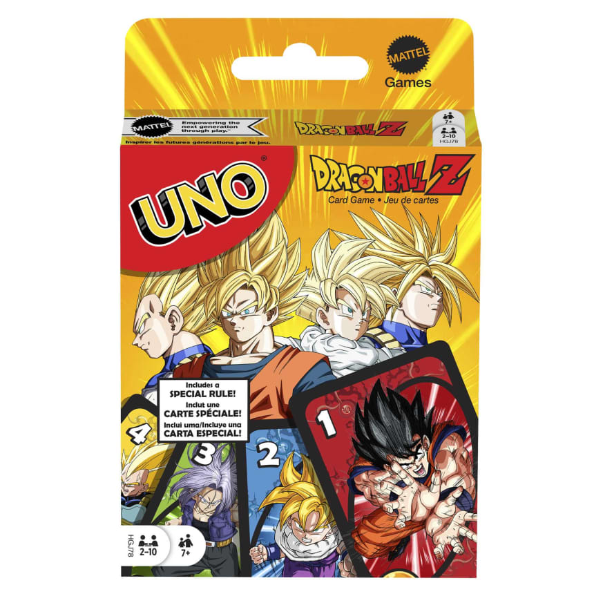 UNO DRAGON BALL Z BOARD GAME - MATTEL