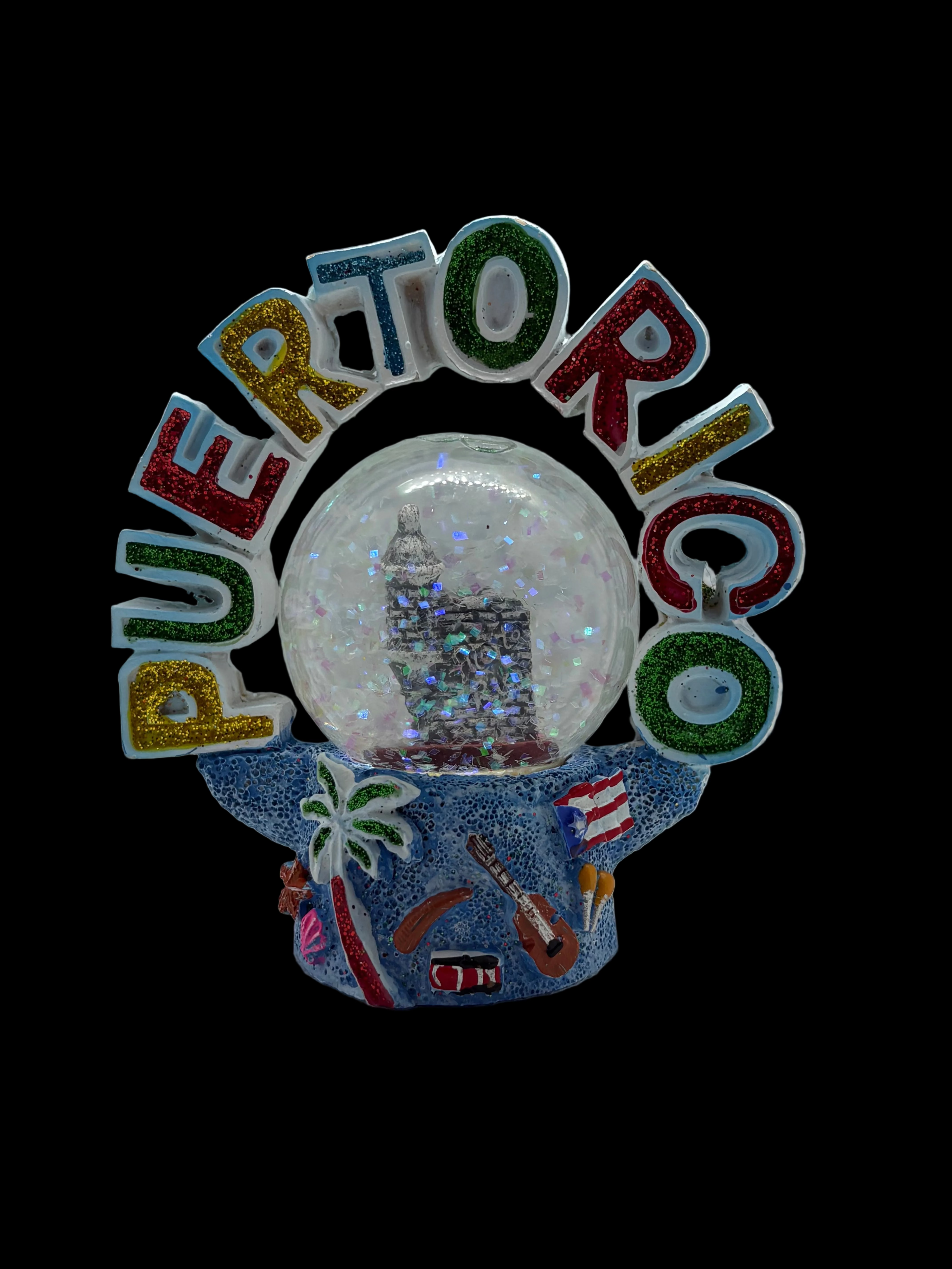 PUERTO RICO WATERBALL WITH GARITA INSIDE