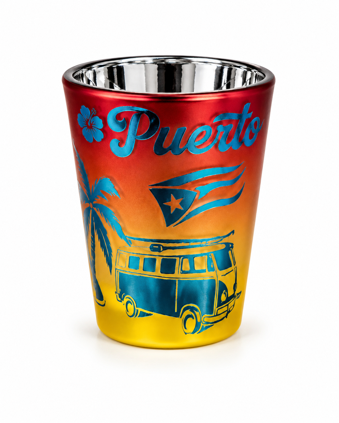 PUERTO RICO (PR) SHOT GLASS - VW VOLKSWAGEN DESIGN