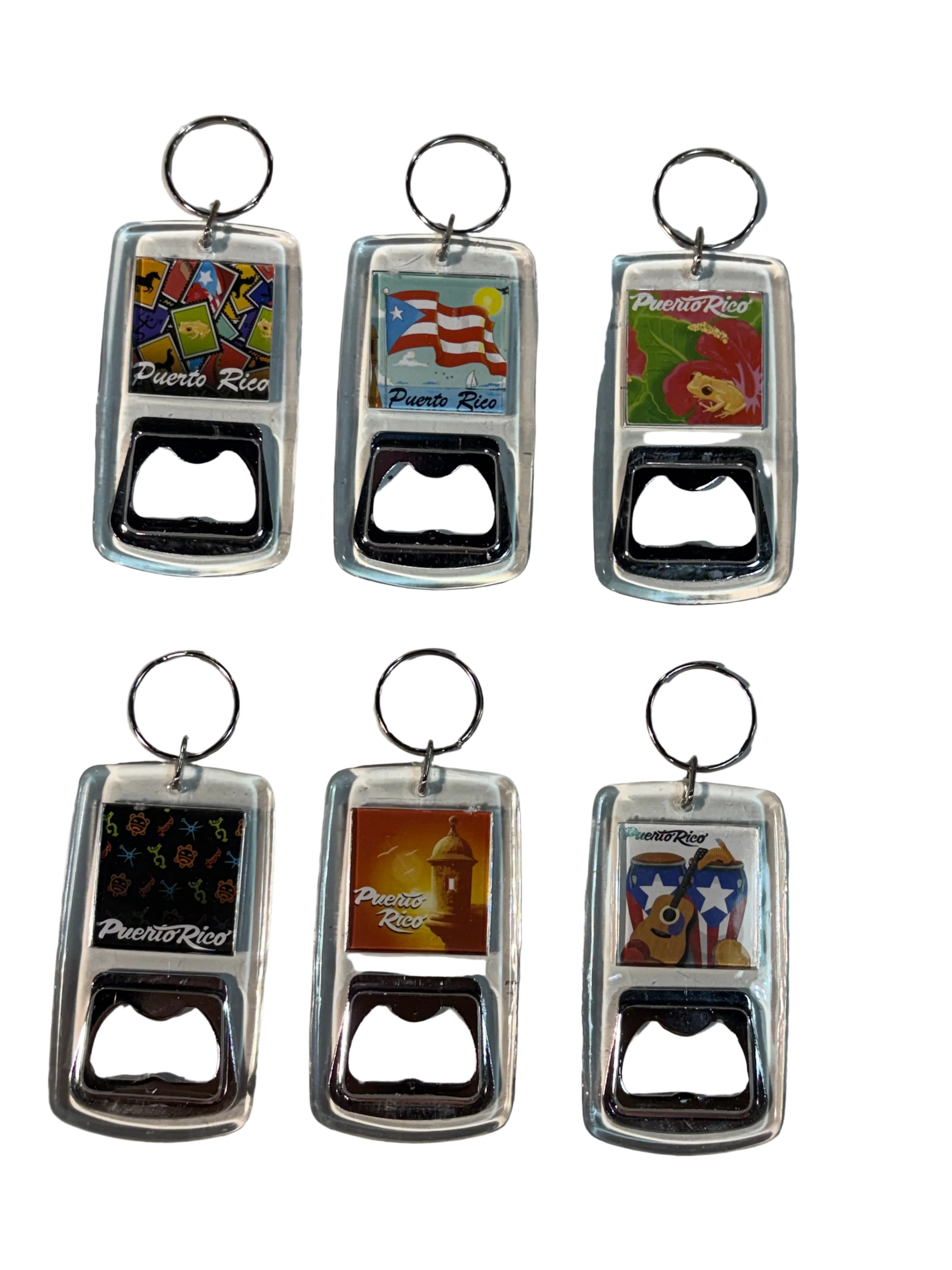 LLAVERO ABRE BOTELLA CUADRADO PUERTO RICO