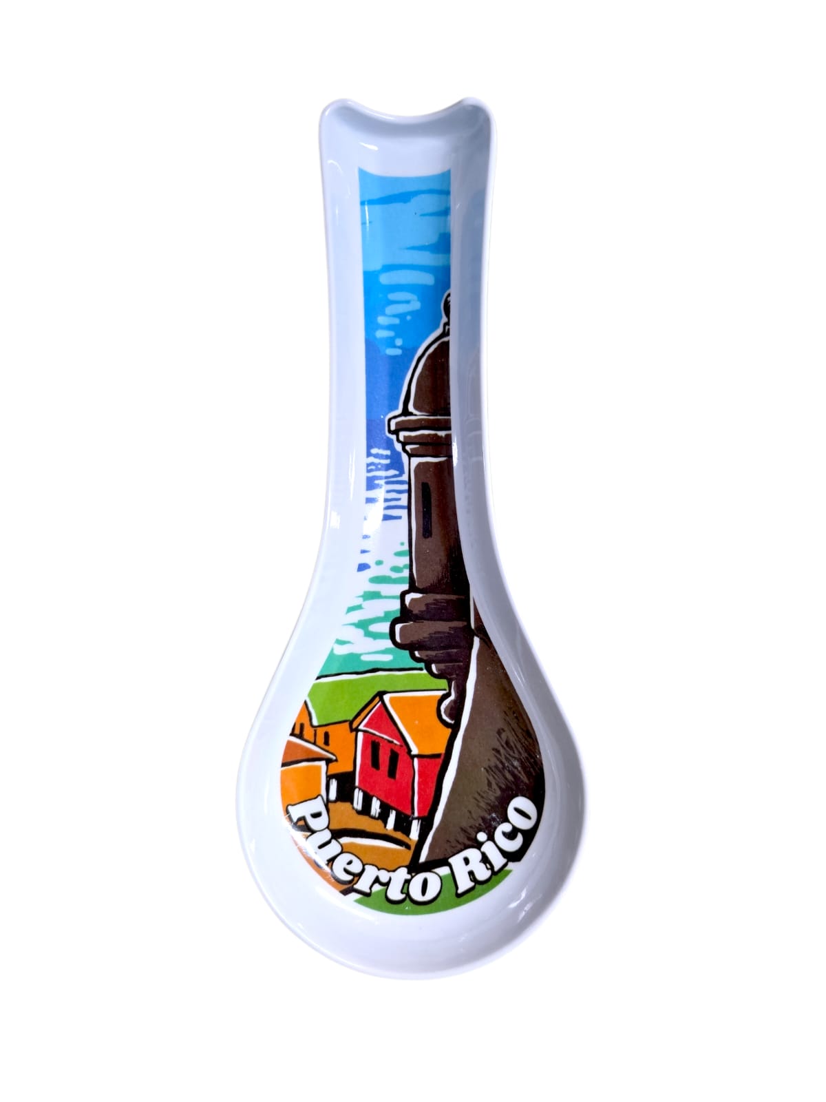 CUCHARA DE PUERTO RICO EN MELANIMA PARA REPOSAR UTENSILIOS DE COCINA / SPOON REST