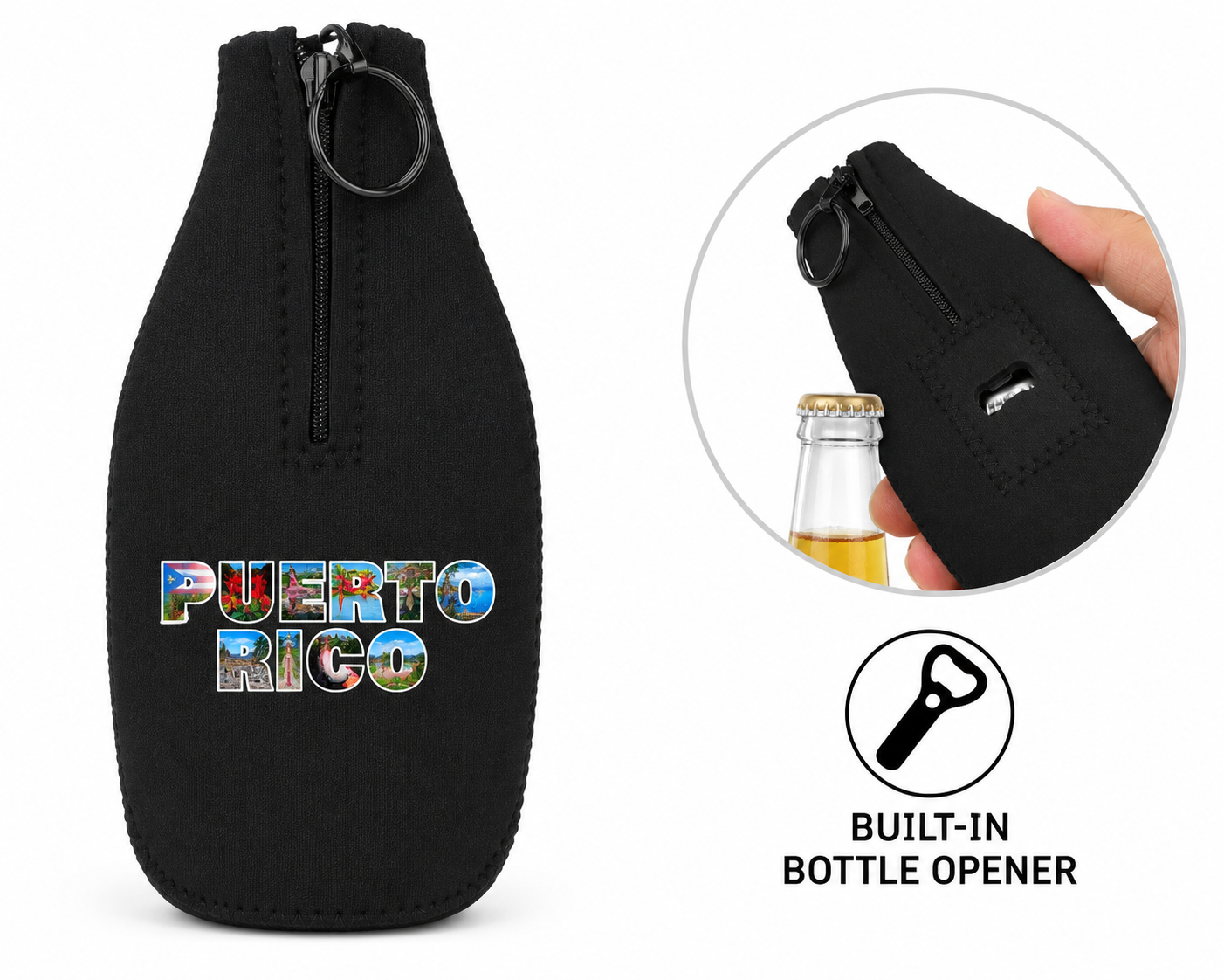 PUERTO RICO BOTTLE COOLER WITH OPENER