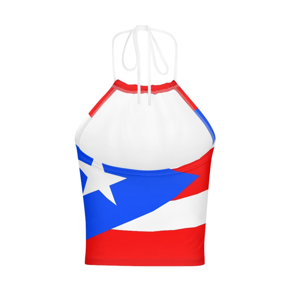 WOMEN’S HALTER TOP / BACKLESS WITH PUERTO RICO FLAG