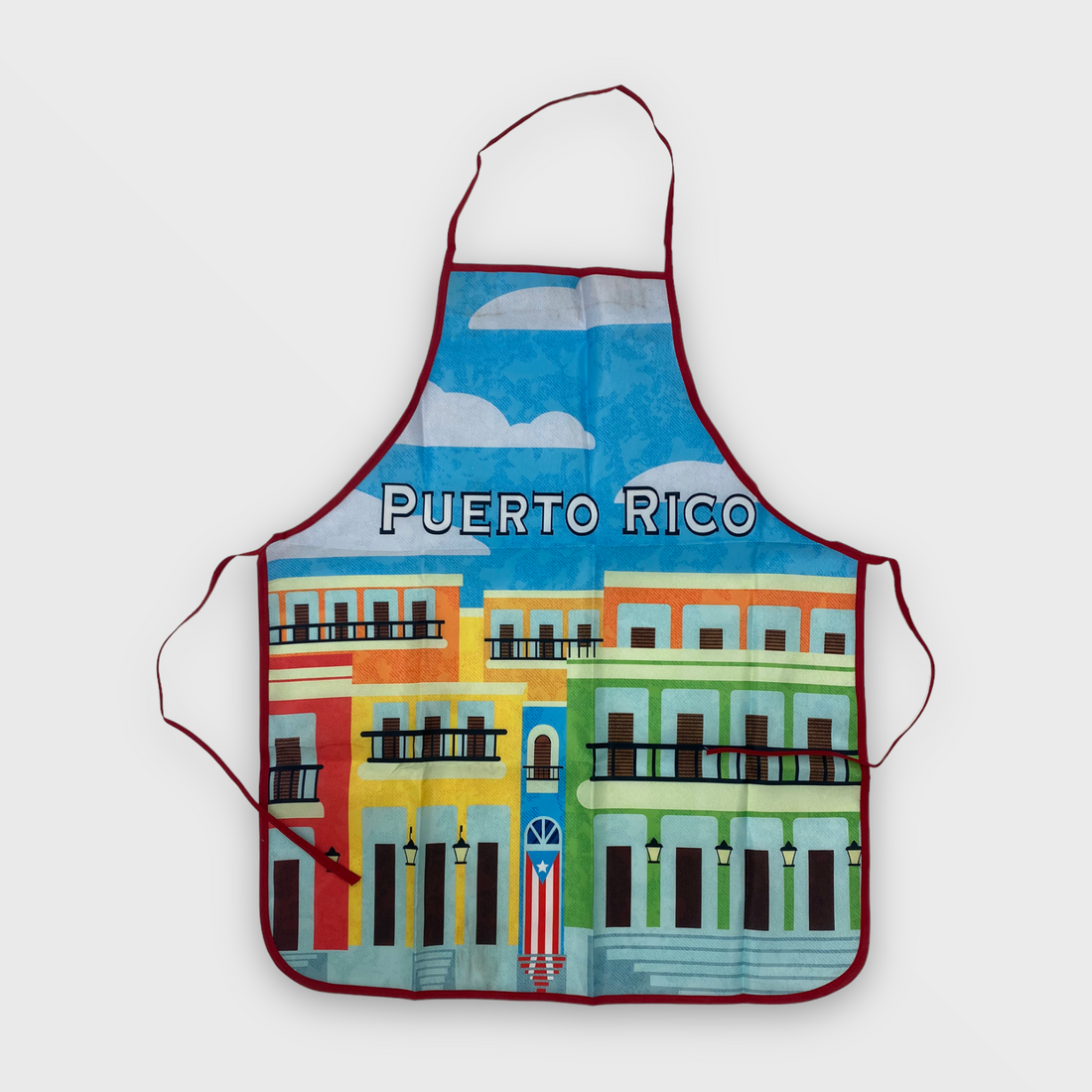APRON WITH CASITAS DE SAN JUAN - DELANTAR DE PUERTO RICO CASITAS DE SAN JUAN