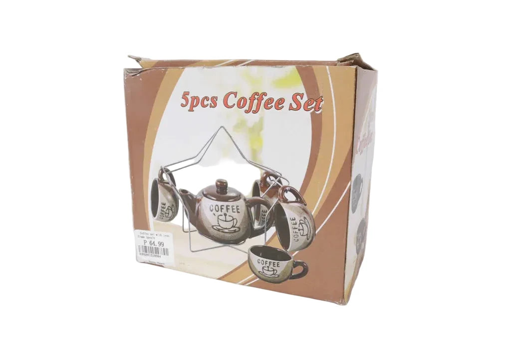 JUEGO DE CAFÉ CERÁMICA 9 PIEZAS