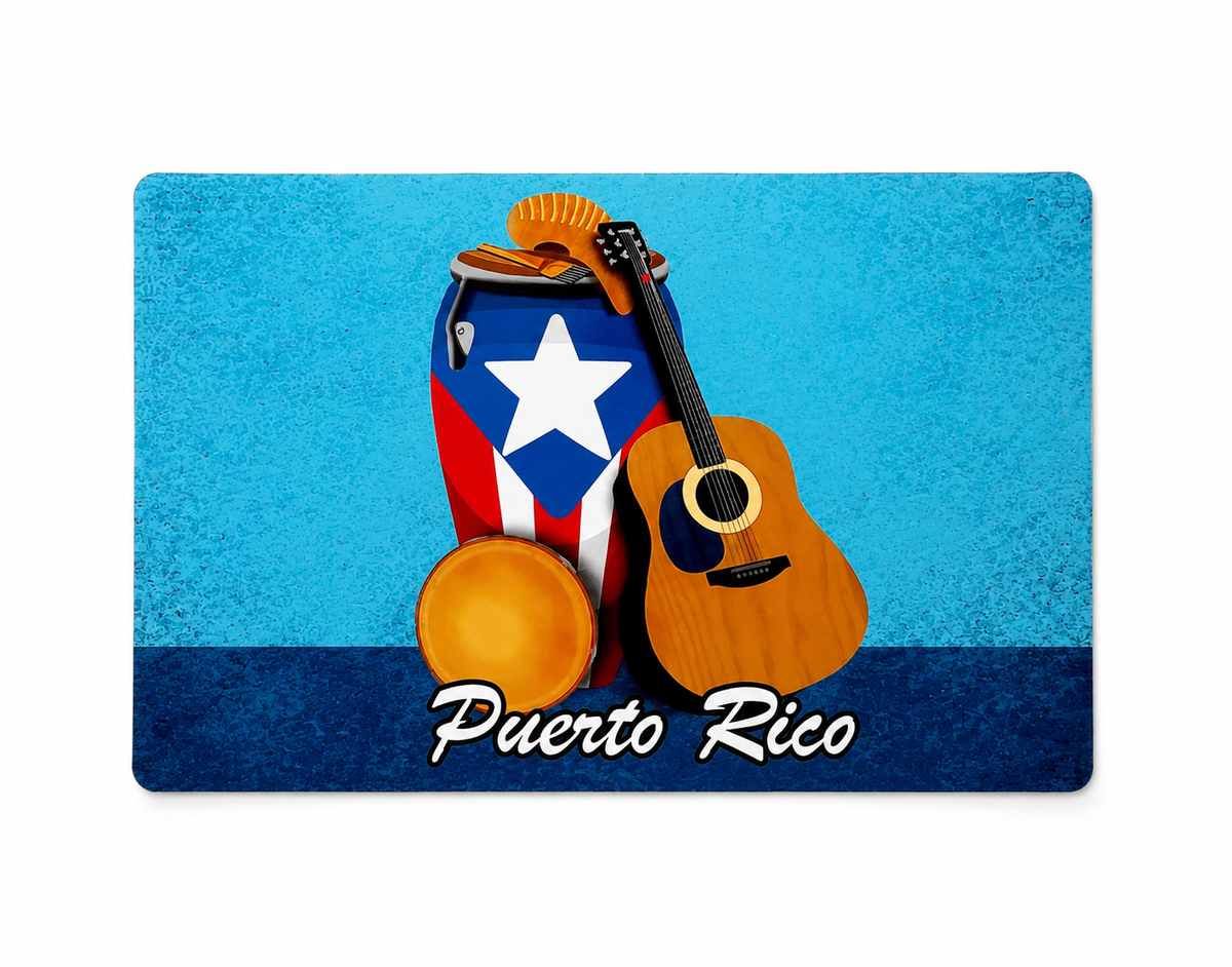 PUERTO RICO KITCHEN PLACE MAT INSTRUMENTS