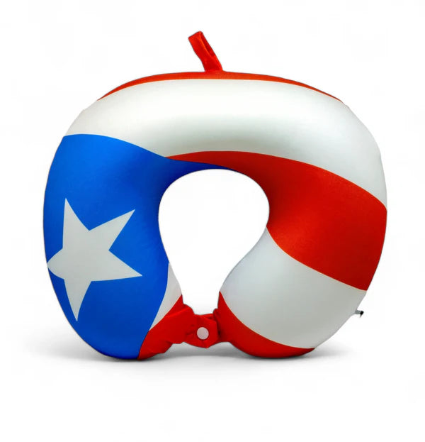ALMOHADA PARA CUELLO CON BANDERA DE PR. NECK PILLOW