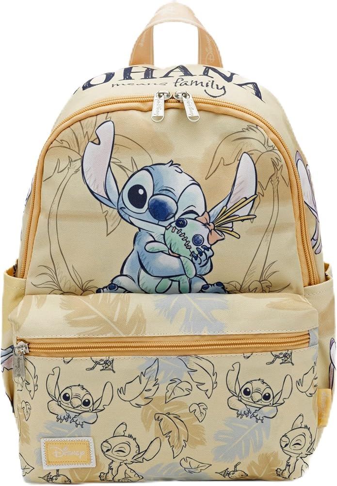 MOCHILA BULTOS STITCH 13” DELIXE NYLON DAYPACK MARRÓN