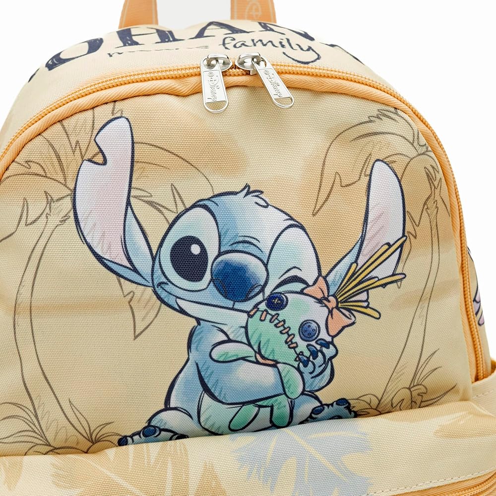 MOCHILA BULTOS STITCH 13” DELIXE NYLON DAYPACK MARRÓN