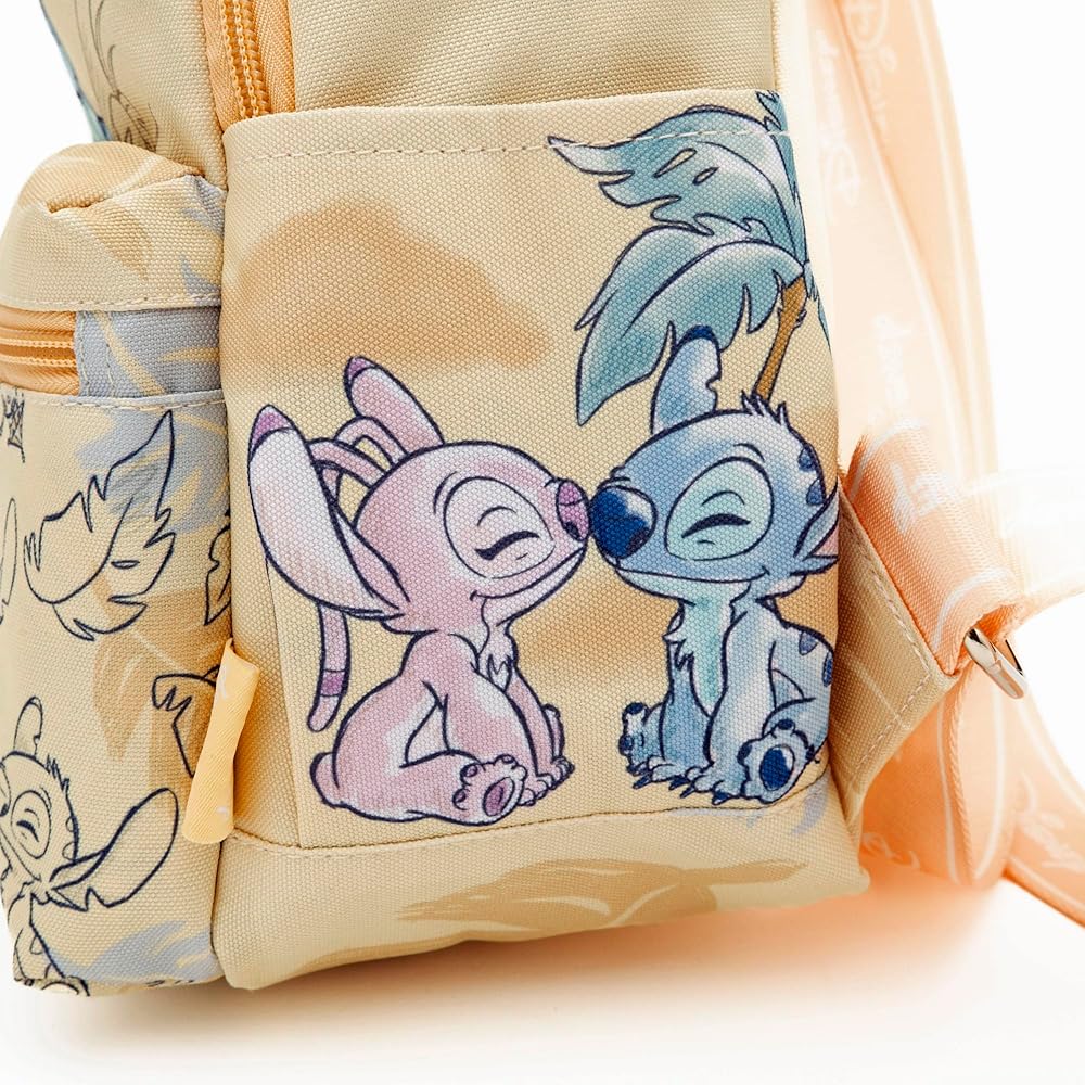 MOCHILA BULTOS STITCH 13” DELIXE NYLON DAYPACK MARRÓN