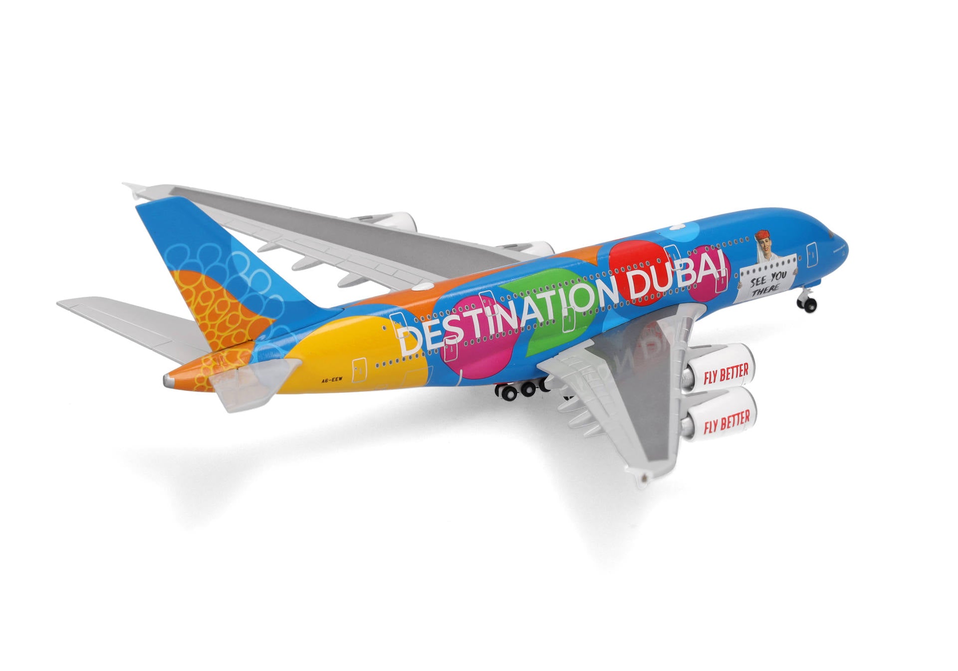 EMIRATES A380 (DESTINATION DUBAI LIVERY) SINGLE PLANE