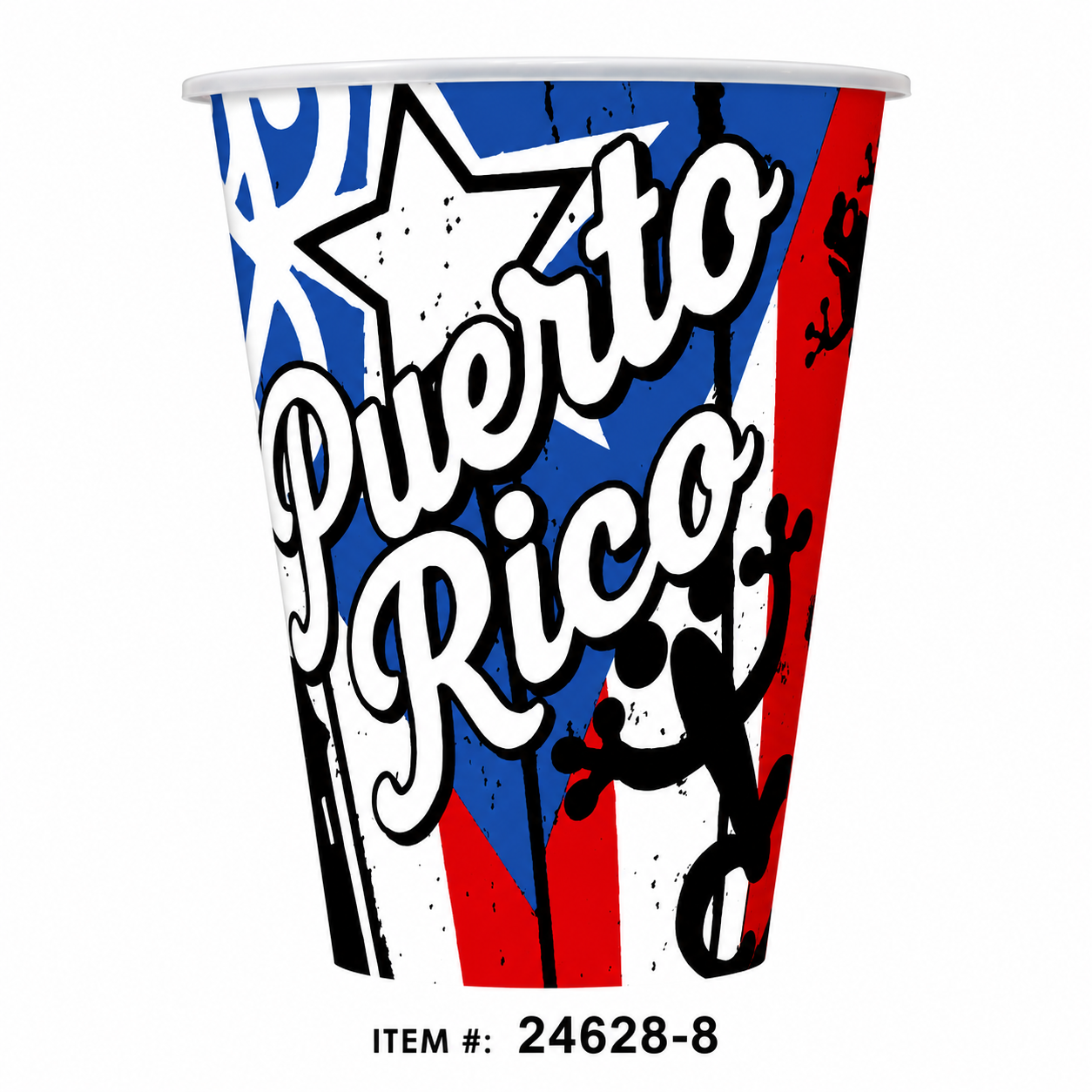 PUERTO RICO PLASTIC SOUVENIR CUP / DRINKWARE 24628-8
