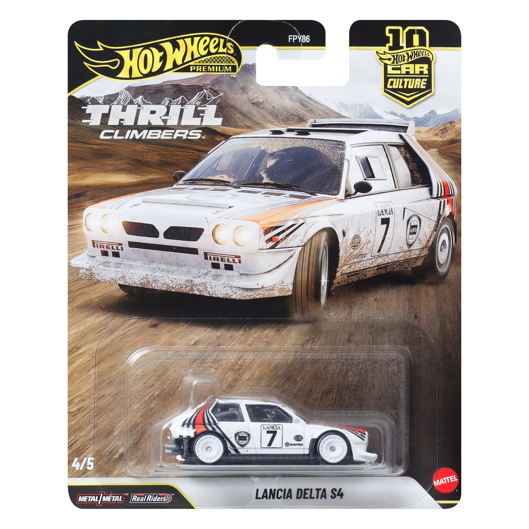 1/64 LANCIA DELTA S4 / THRILL CLIMBERS 4/5 - HOTWHEELS