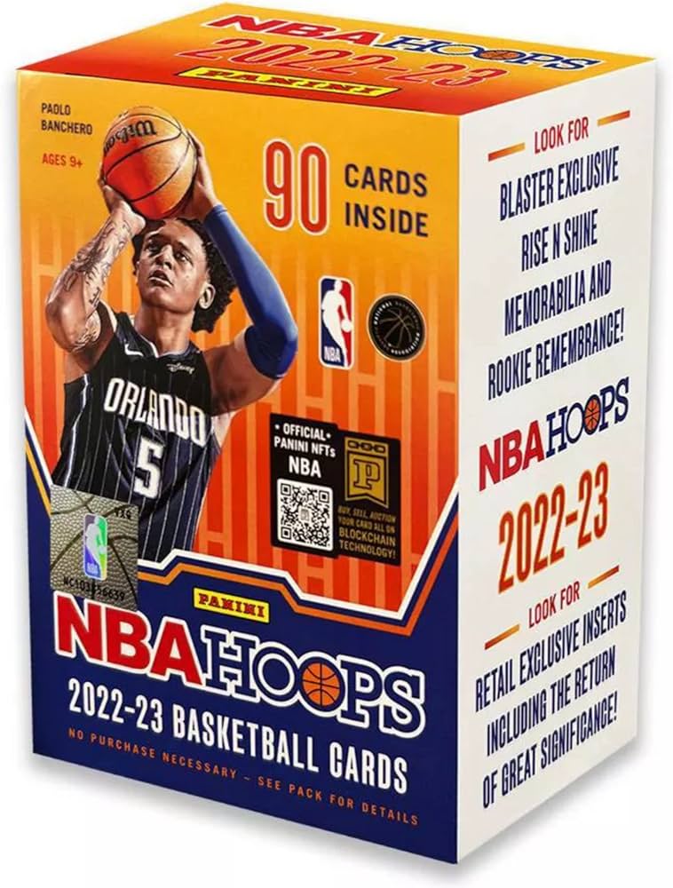CAJA DE BALONCESTO PANINI NBA HOOPS 2022-23 BLASTER 15 CARTAS POR PAQUETE