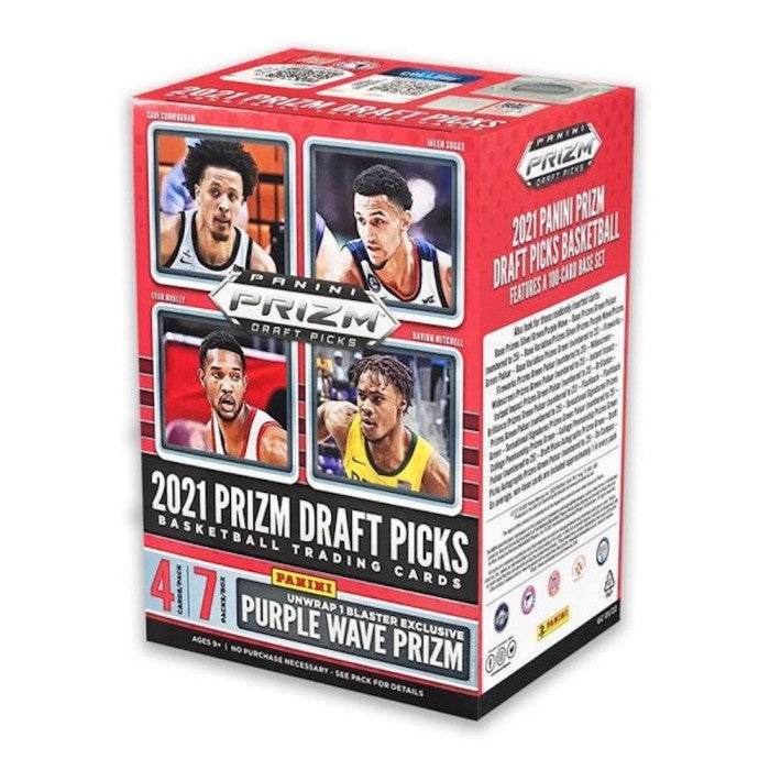 SELECCIONES DEL DRAFT PRIZM 2021 BALONCESTO PURPLE WAVE CAJA BLASTER DE 7 PAQUETES