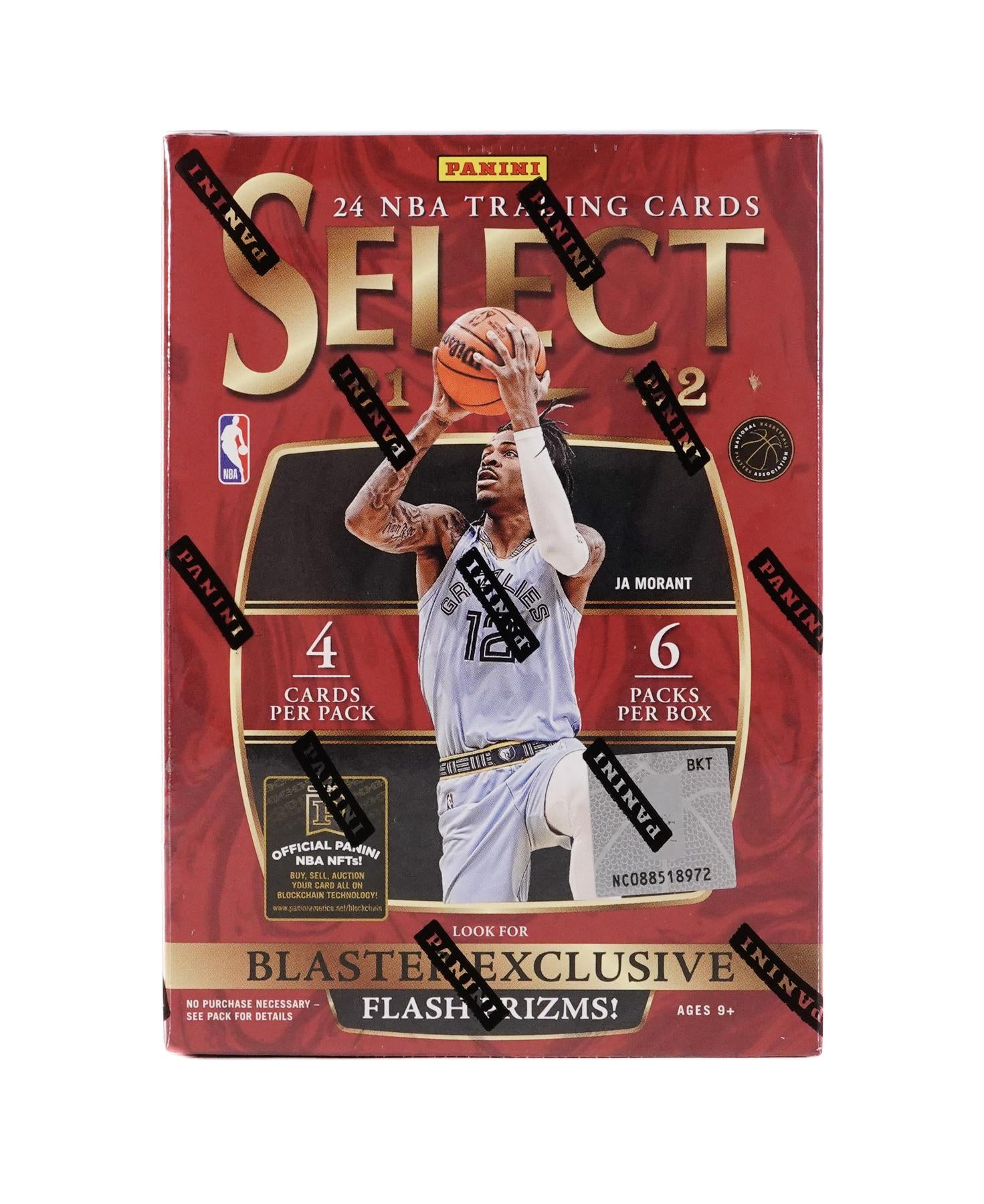 PAQUETES DE 6 TARJETAS DE BALONCESTO PANINI SELECT BLASTER EXCLUSIVAS FLASH PRIZM 2021-22
