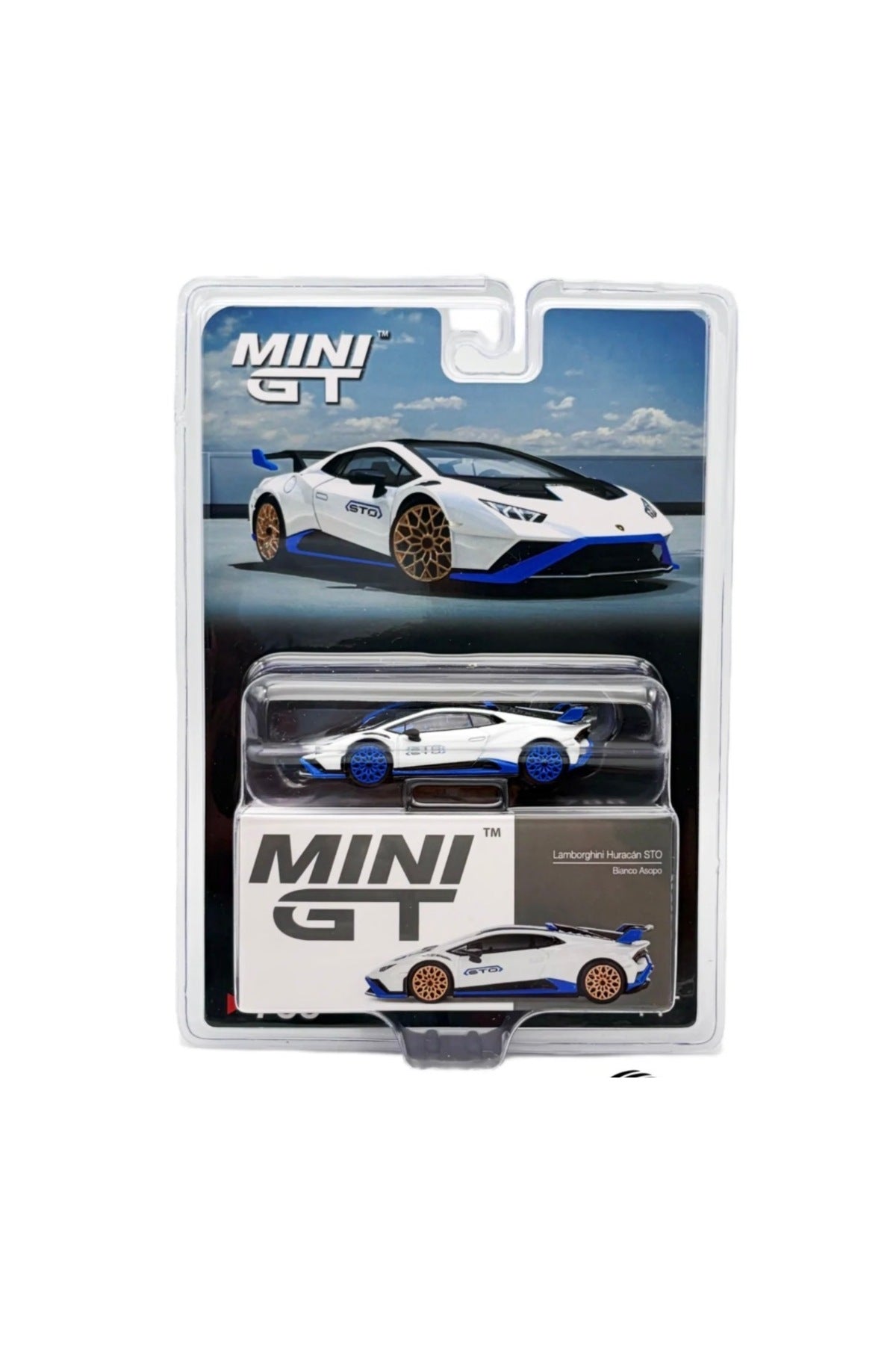 1/64 LAMBORGHINI HURACÁN STO BIANCO ASOPO (CHASE) - MINI GT