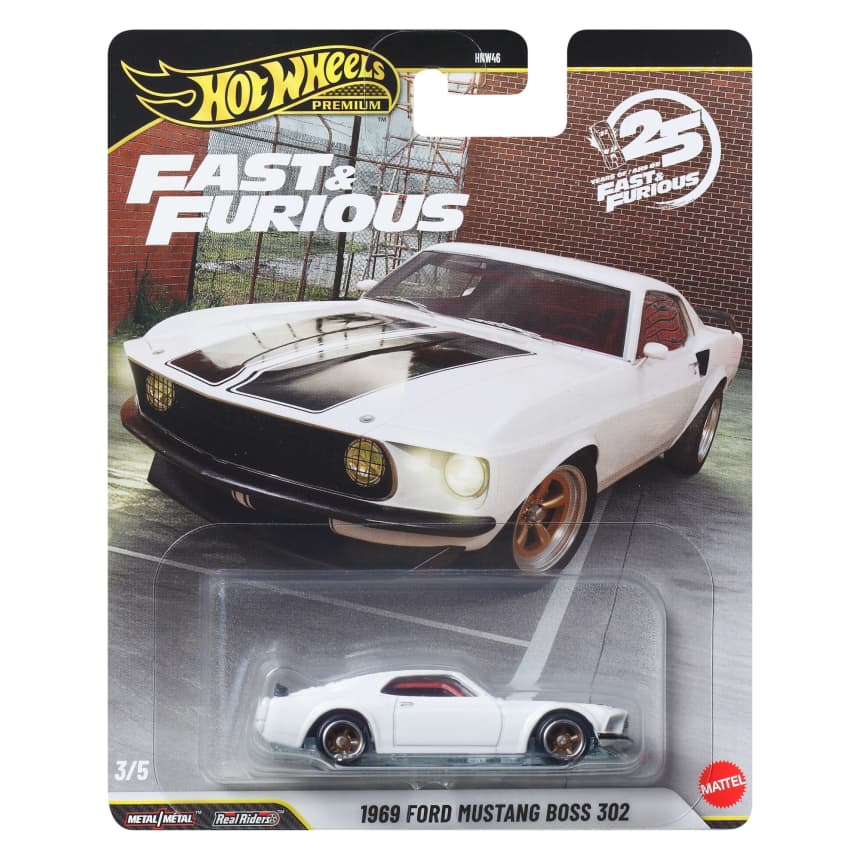 1/64 1969 FORD MUSTANG BOSS 302 (25 YEARS) - FAST & FURIOUS 3/5