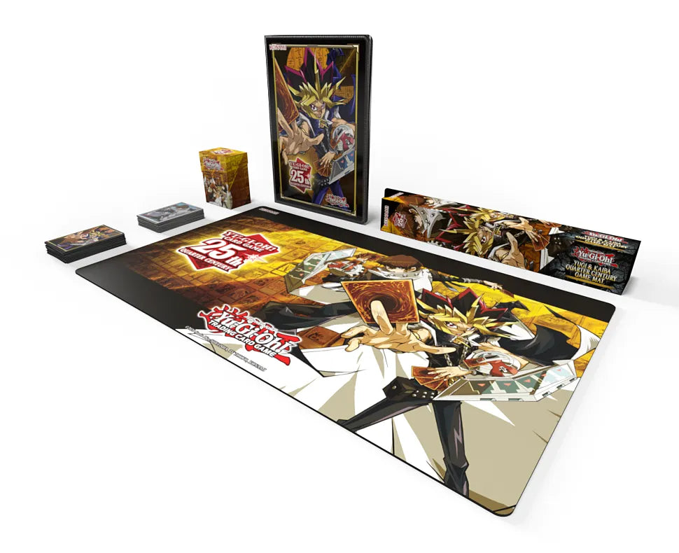 YUGIOH & KAIBA QUARTER CENTURY GAME MAT.