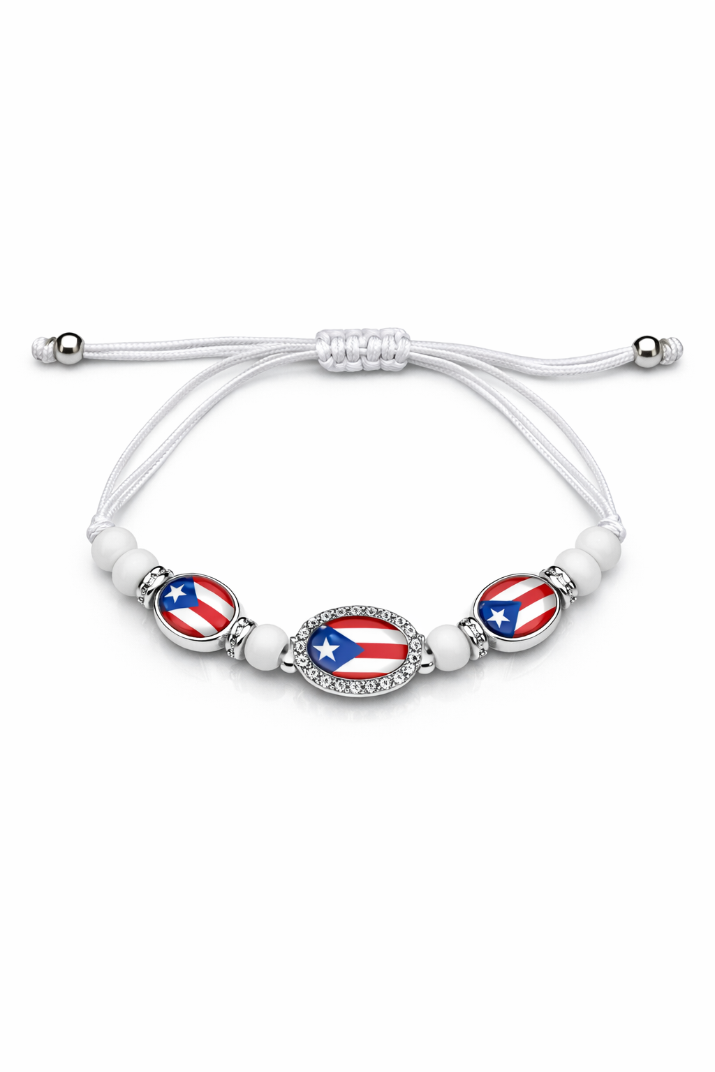 PULSERA CON BANDERA DE PUERTO RICO (AJUSTABLE) BL-9062PR