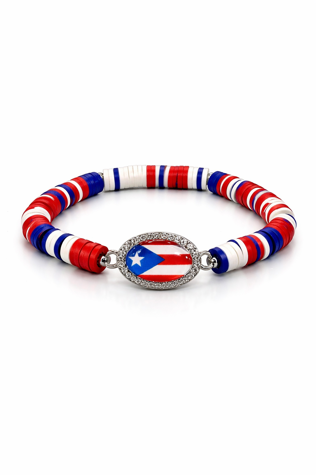 PULSERA CON BANDERA DE PUERTO RICO (AJUSTABLE) BL-9158PR