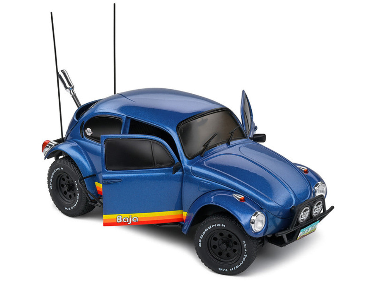 1/18 1975 VOLKSWAGEN BEETLE BAJA AZUL METALICO - SOLIDO