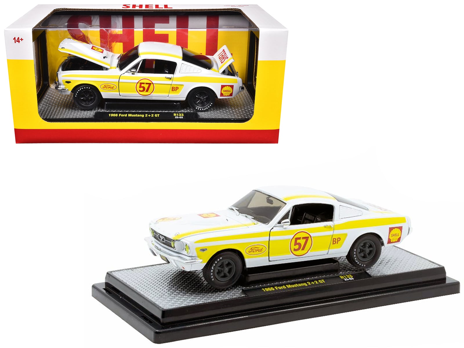 1/24 1966 FORD MUSTANG 2 + 2 GT SHELL - M2 MACHINES