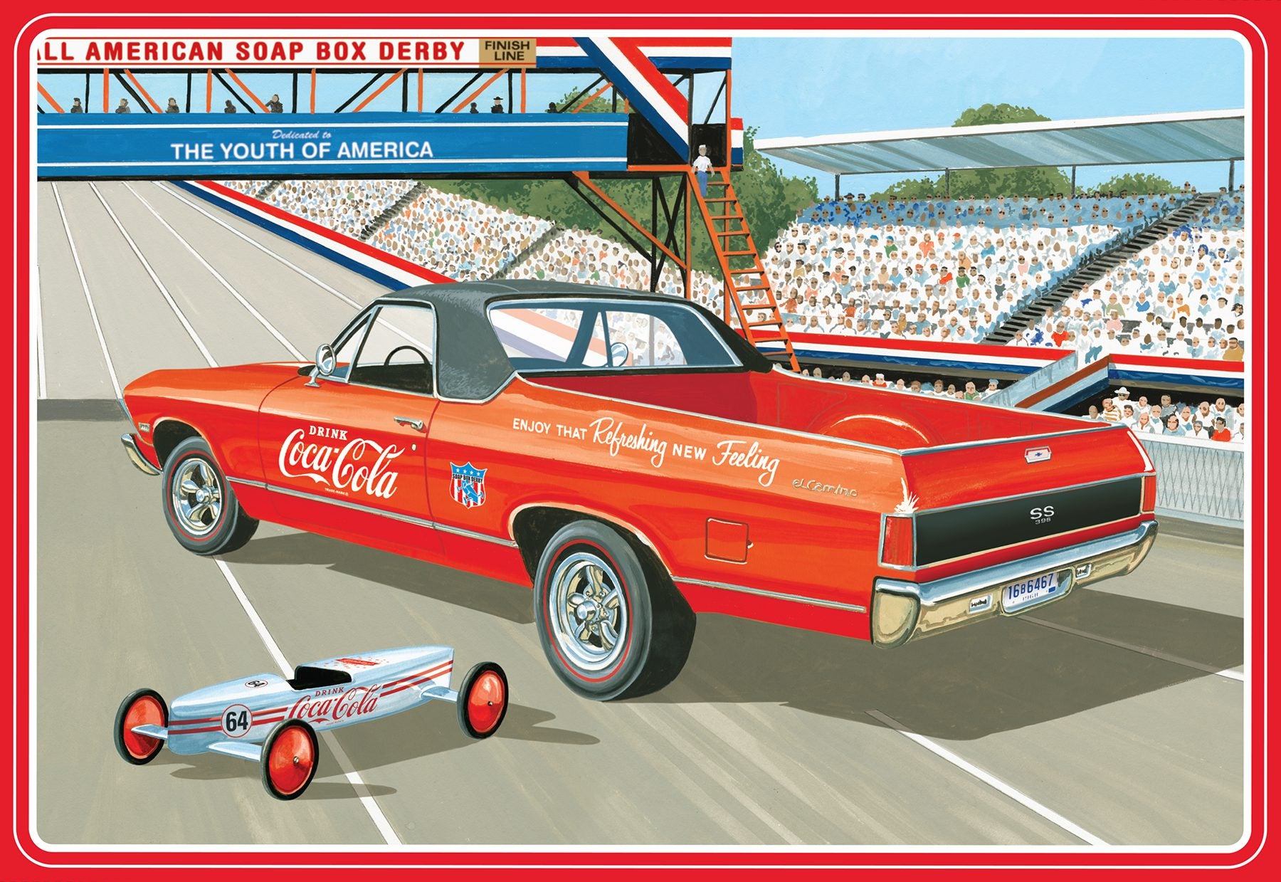 1/25 1968 CHEVY EL CAMINO SS - COCA COLA