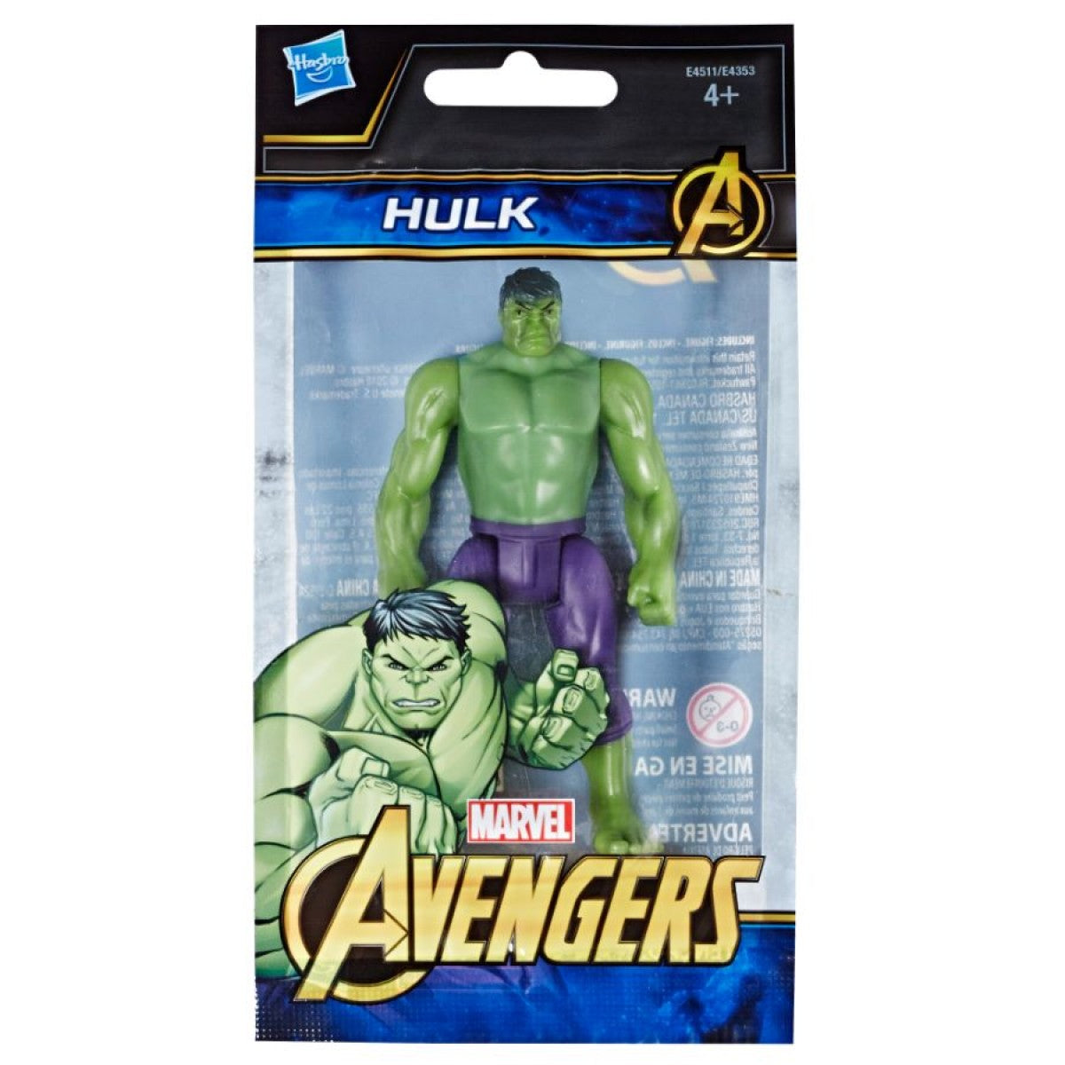 4” MARVEL AVENGERS FIGURES - HASBRO