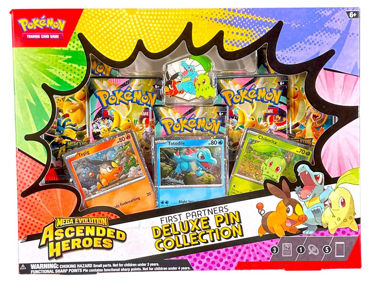 MEGA EVOLUTION ASCENDED HEROES FIRST PARTNER DELUXE PIN COLLECTION - POKÉMON