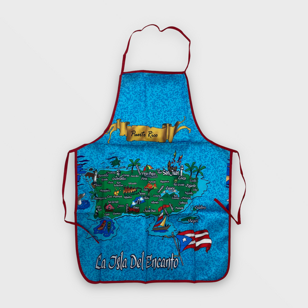 DELANTAL DE COCINA MAPA DE PUERTO RICO