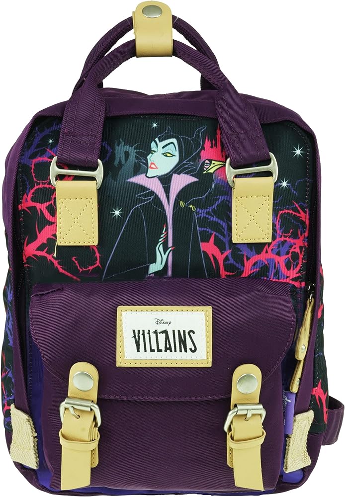 BACK PACK - 11" X 9" VILLIANS PURPLE PATTERN